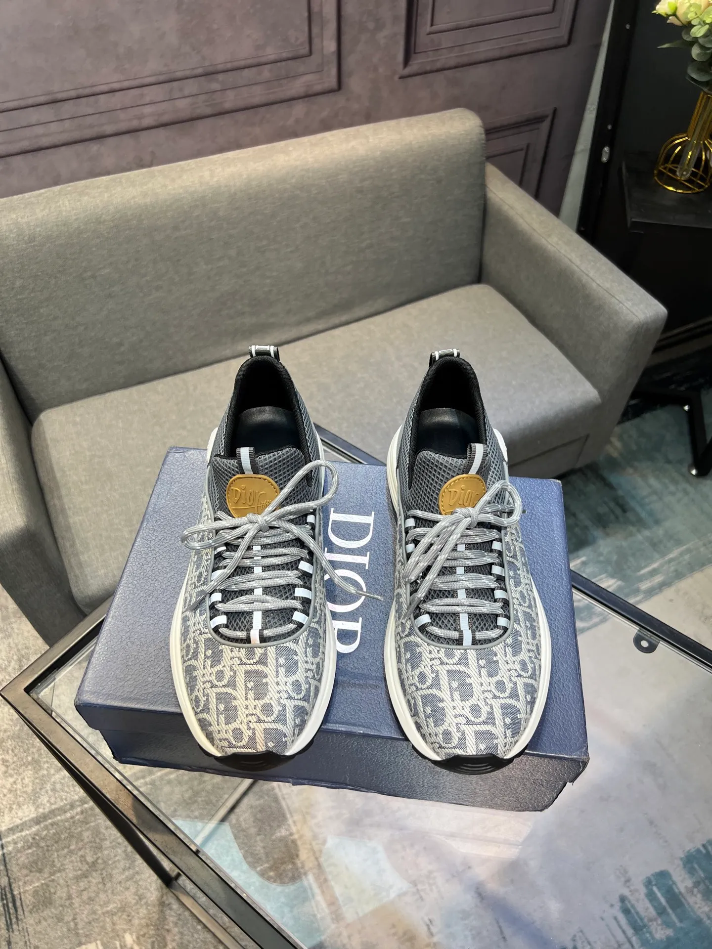 Men's shoes 💰400 [Dior] popular men's shoes, imported mesh splicing material, really inside. Original sole provided by the original factory, 38-45 (45 customized, non-refundable)